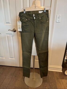 rag & bone Olive Green Slim Jeans